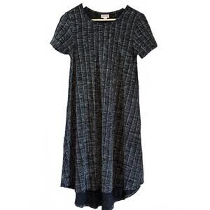 LuLaRoe Black and White Sprakle Patterned Women's Dress XS